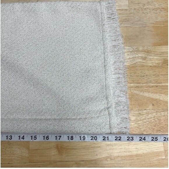 Something Navy Tweed Frayed Wide Leg Pants Ivory Coastal Bridal Chic Casual 2 - Picture 12 of 14